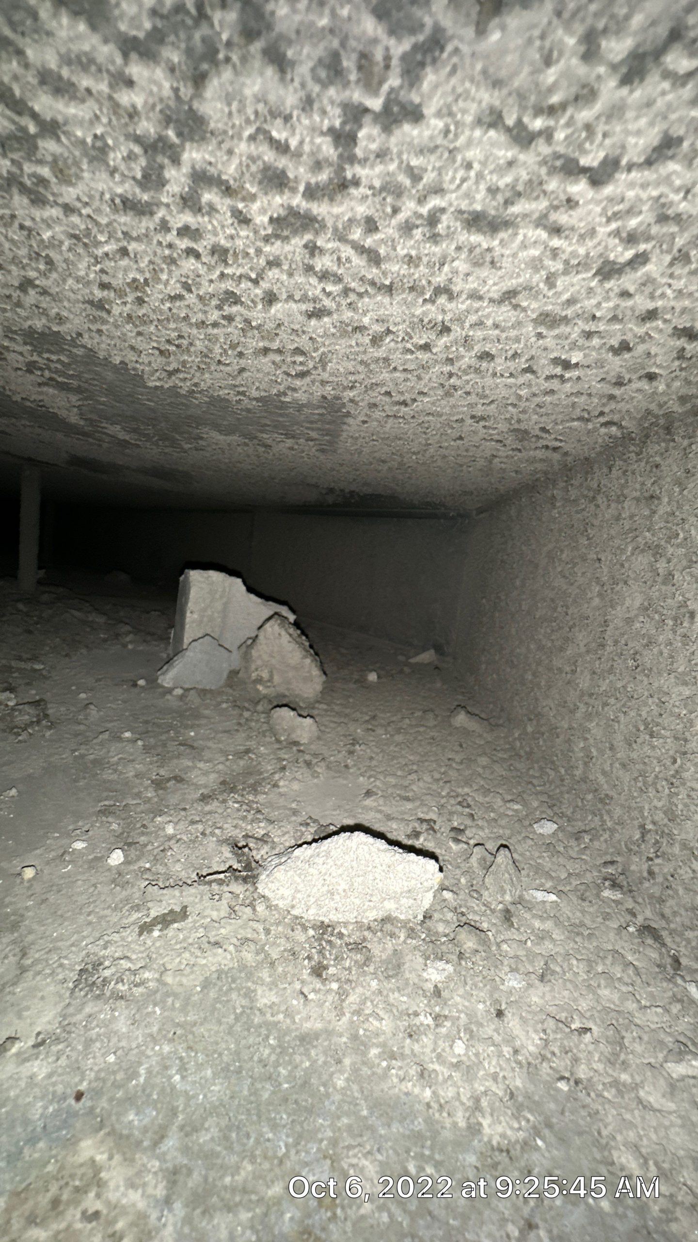 construction dust in vent